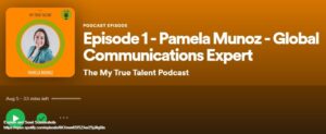 Pamela Munoz on My True Talent Podcast